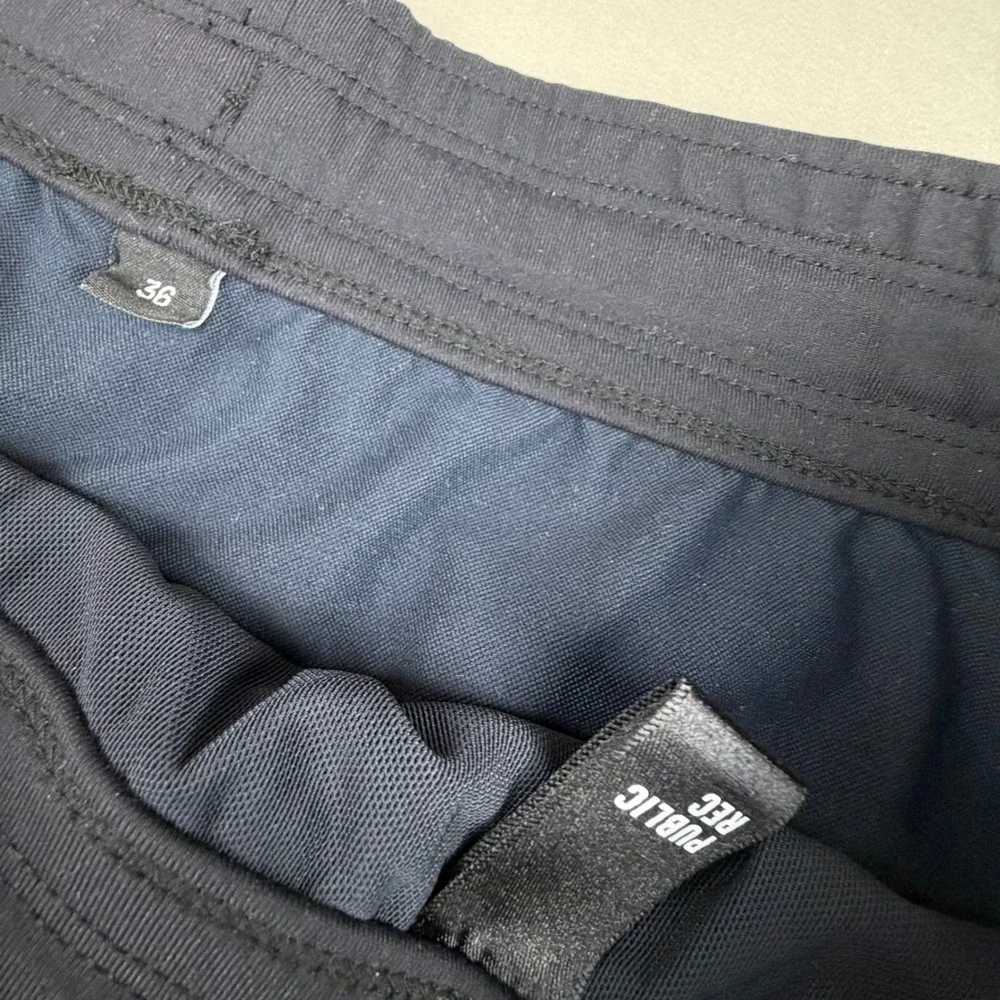Public Rec All Day Every Day Shorts Mens 36 Black‎ Solid Athletic Casual 7.5